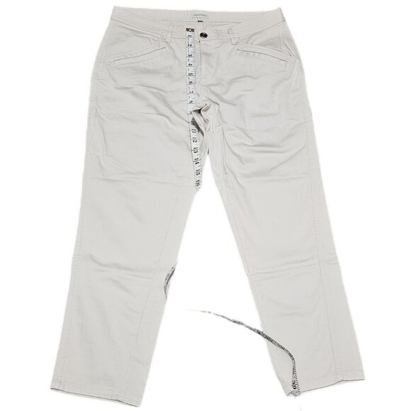 Garnet Hill Womens Organic Cotton & Lycra Pants Size 10B Beige - Picture 8 of 9